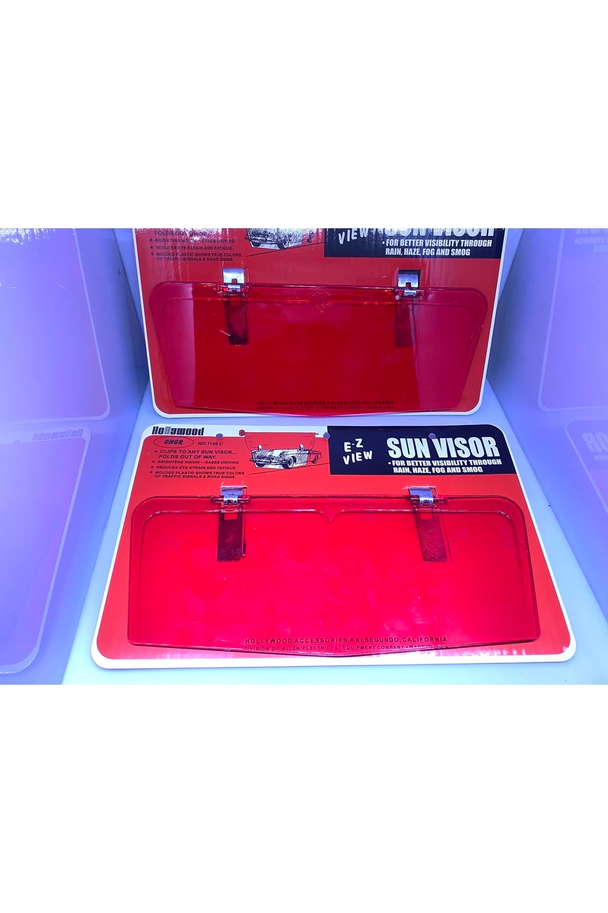 Hollywood Sun Visor Güneşlik Kırmızı – USA Model