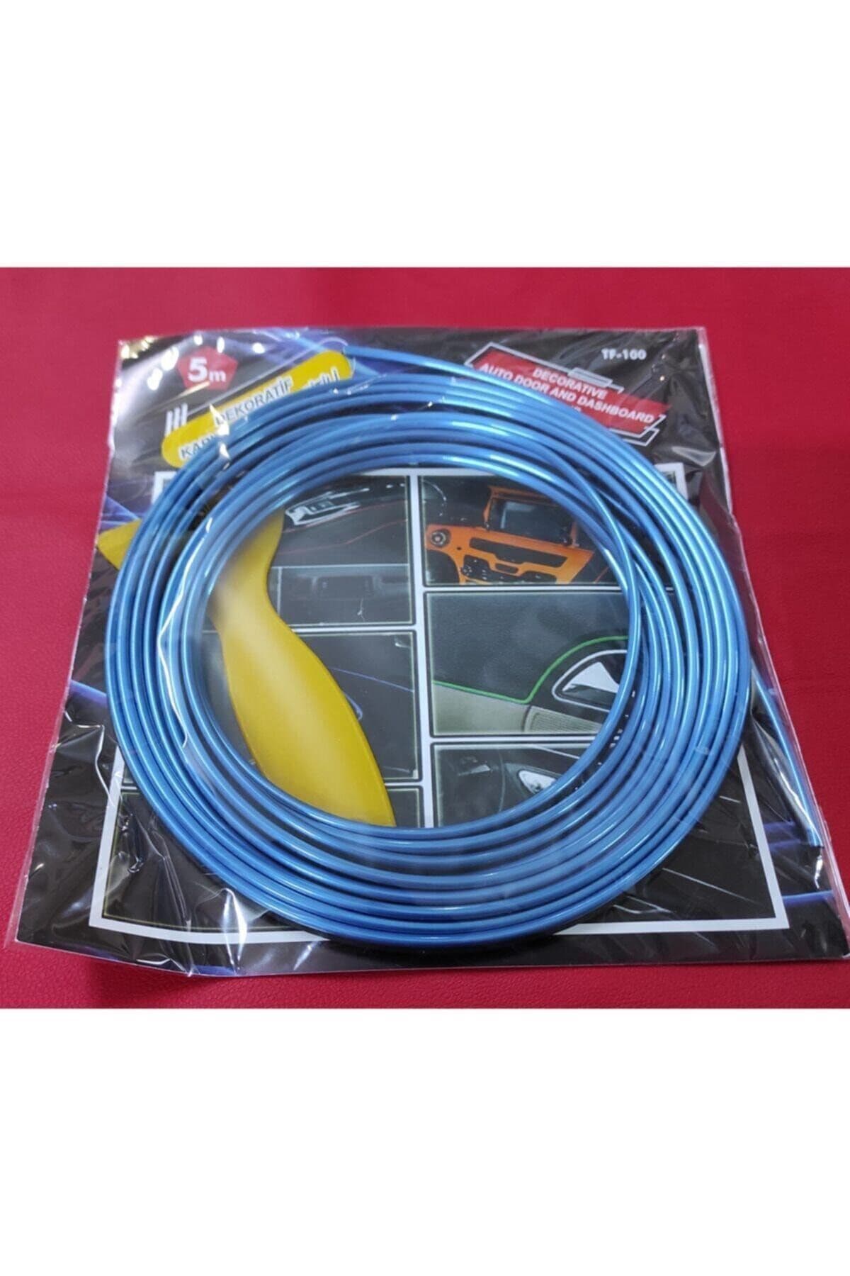 Fitilli Torpido İp Şerit Mavi 5 Metre – Işıksız İp Neon