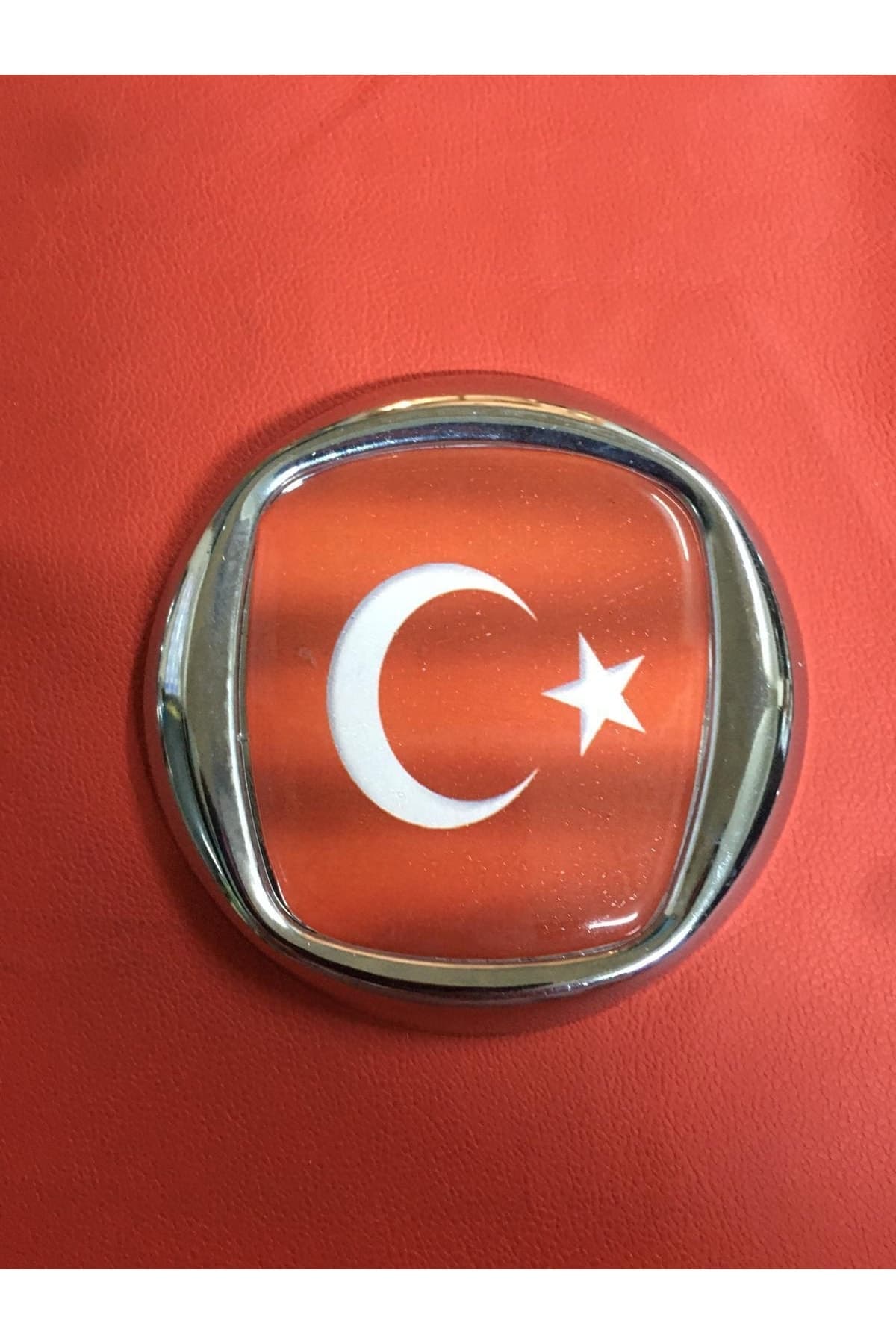 Power Yazılı Türk Bayraklı Panjur ve Bagaj Arması 9 cm