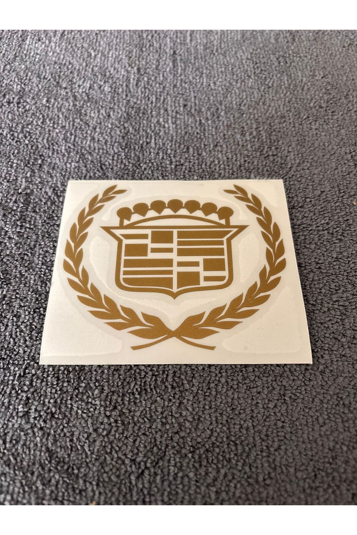 Otoçet Taç Armalı Sticker Bej (7x9 cm) – Etiketçilere Özel