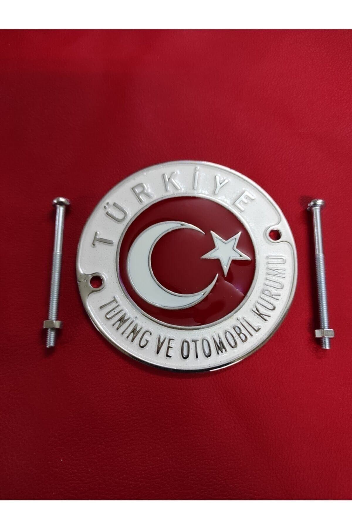 Türkiye Turing ve Otomobil Kurumu Metal Döküm Panjur Arması 8,5x8,5 cm