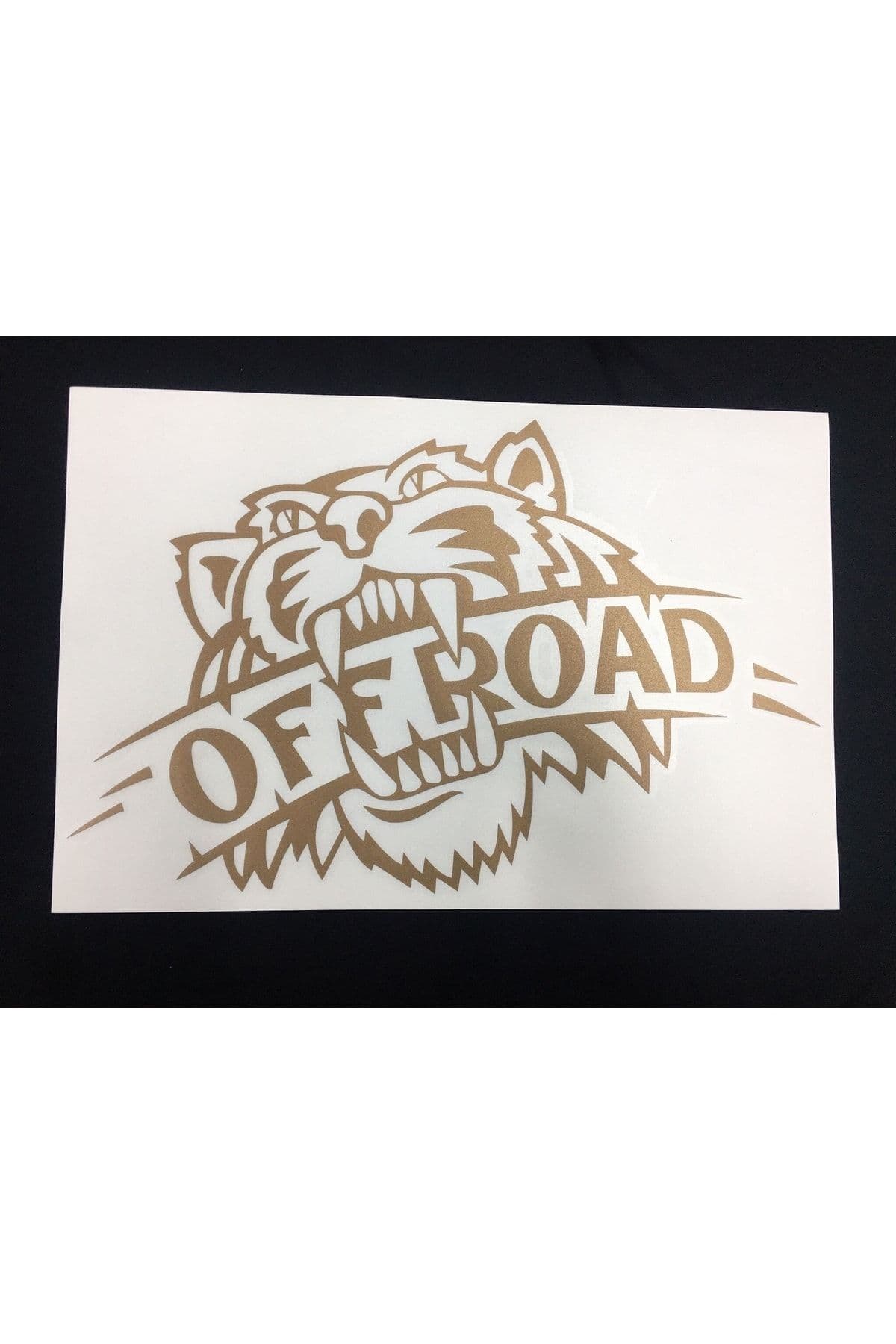 Off Road Kaplan Sticker Gold (30x20 cm) – Vinil