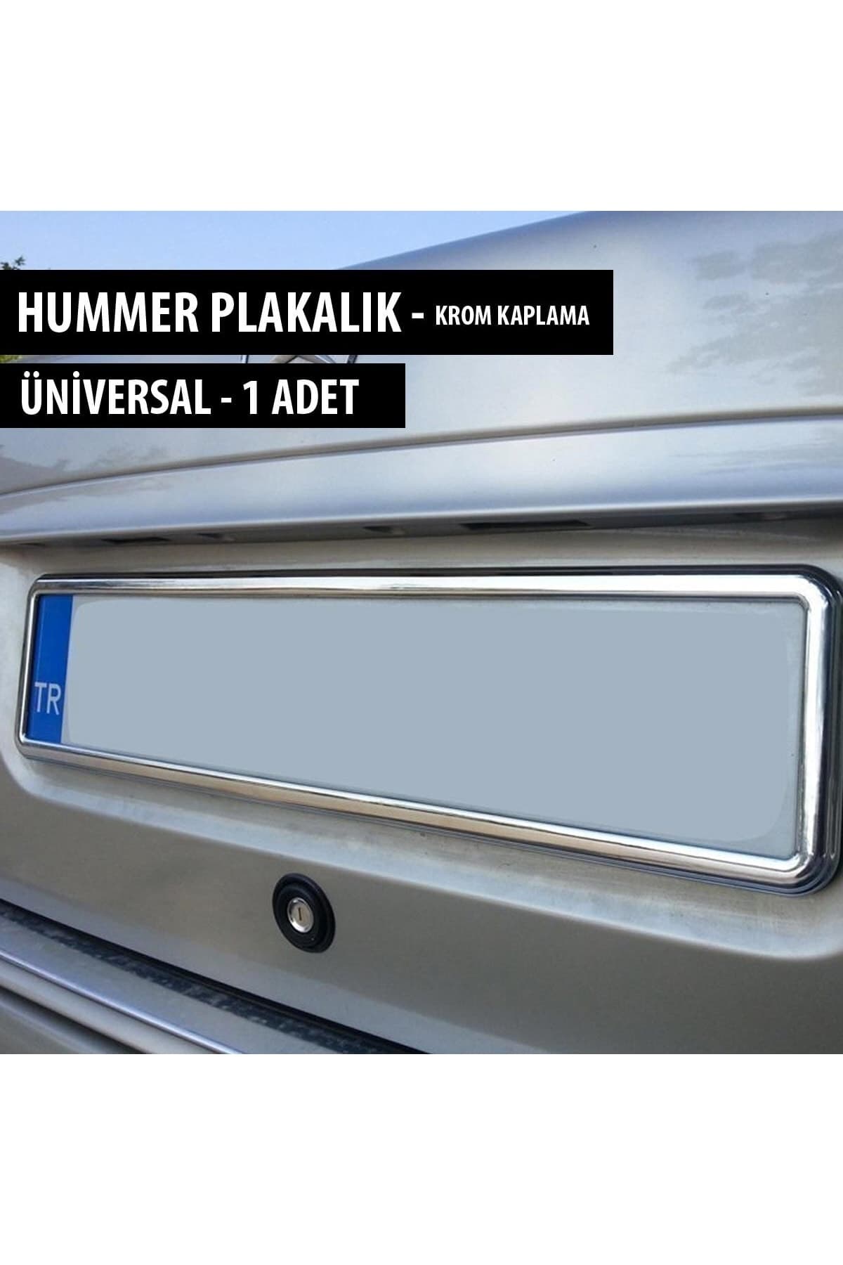 Otoçet Universal Krom Kaplama Plakalık (1 Adet)