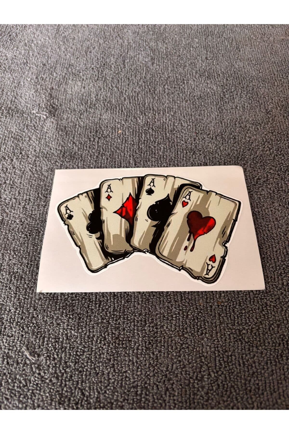 İskambil Sticker Bej (7x12 cm) – Dıştan Yapıştırma