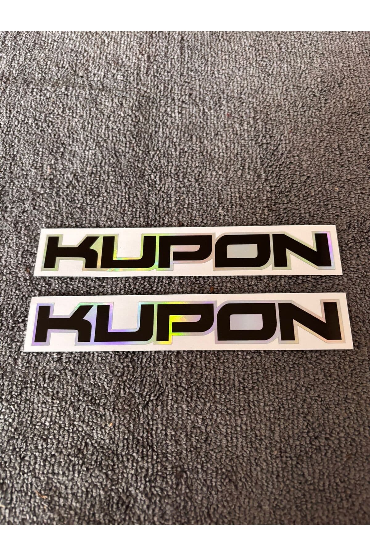 Kupon Sticker Hologramlı Siyah 2 Adet (2,5x14,5 cm)