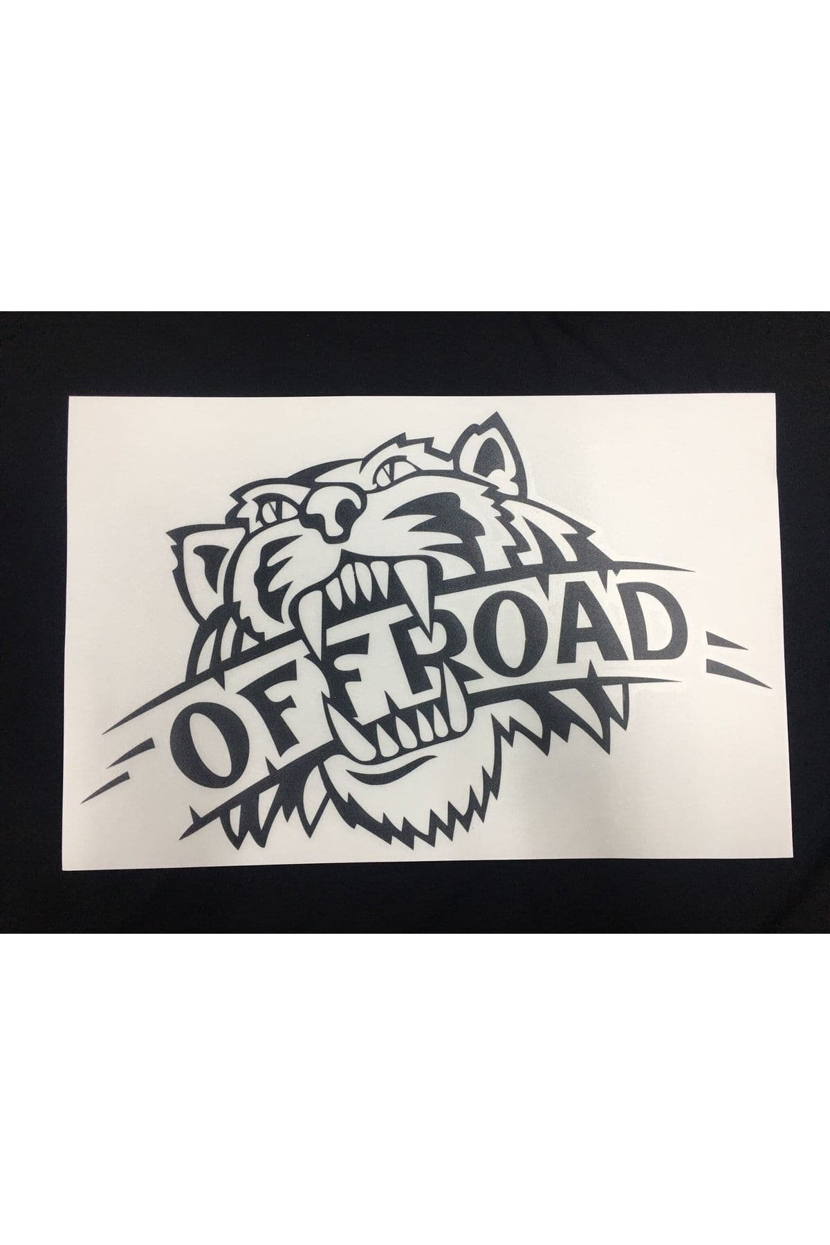 Off Road Kaplan Sticker Siyah (30x20 cm) – Vinil
