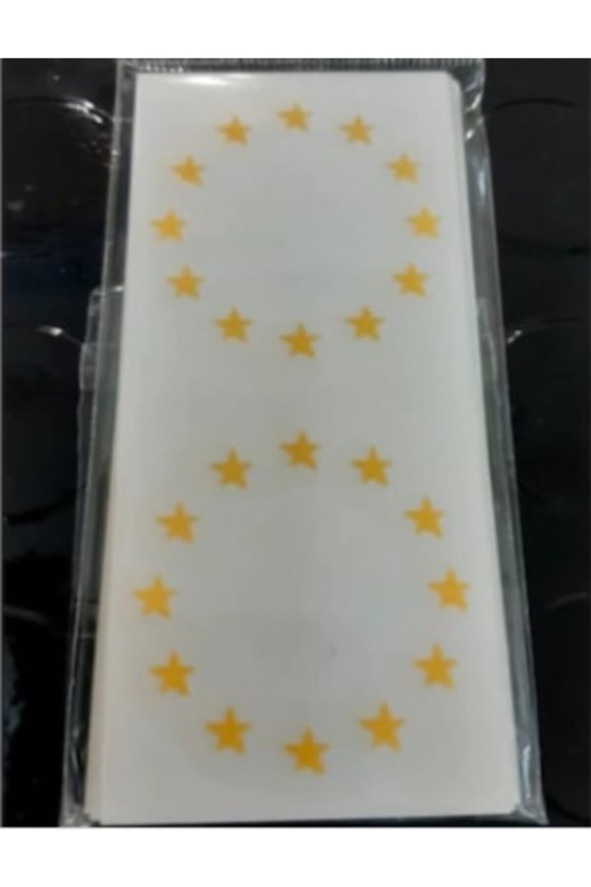 Avrupa Birliği Plaka Pulu Sticker Sarı (4x9 cm) – Vinil
