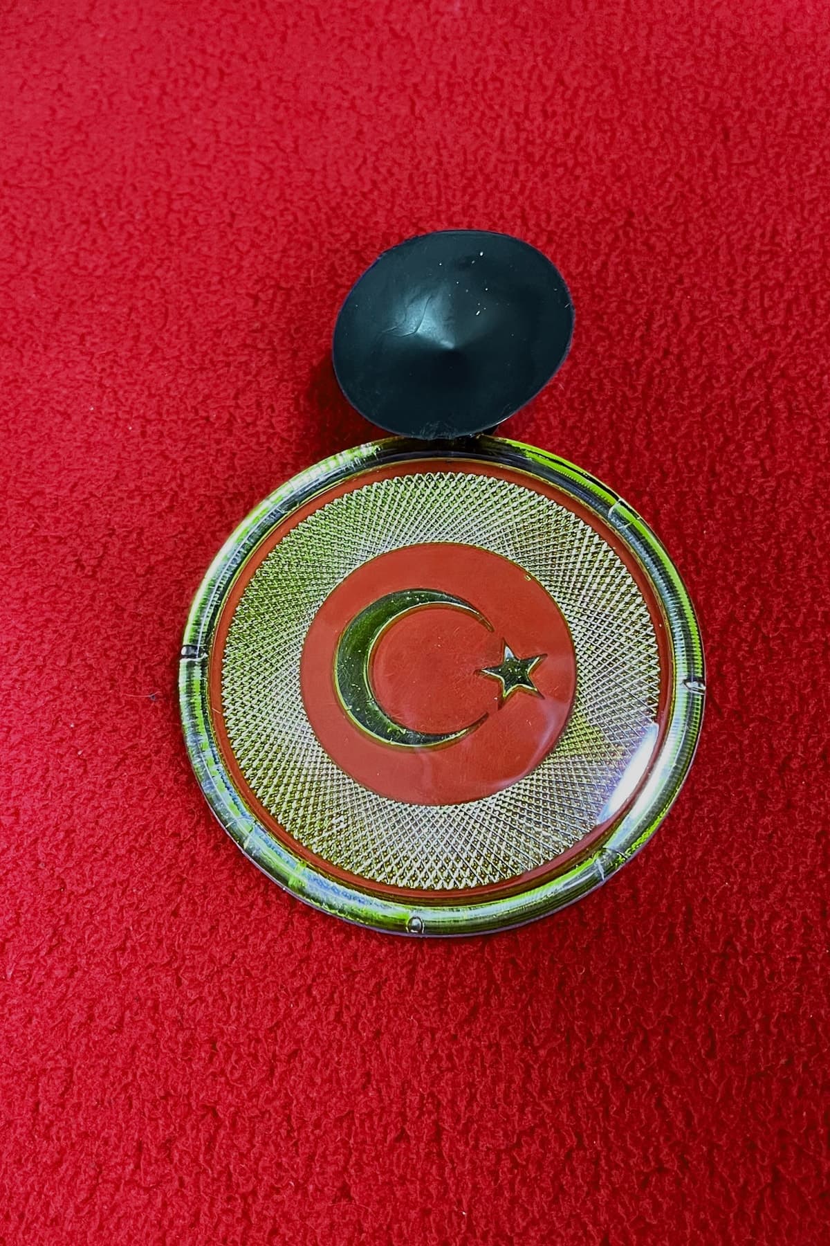 Türk Bayraklı Vantuzlu Resimlik 7x7 cm