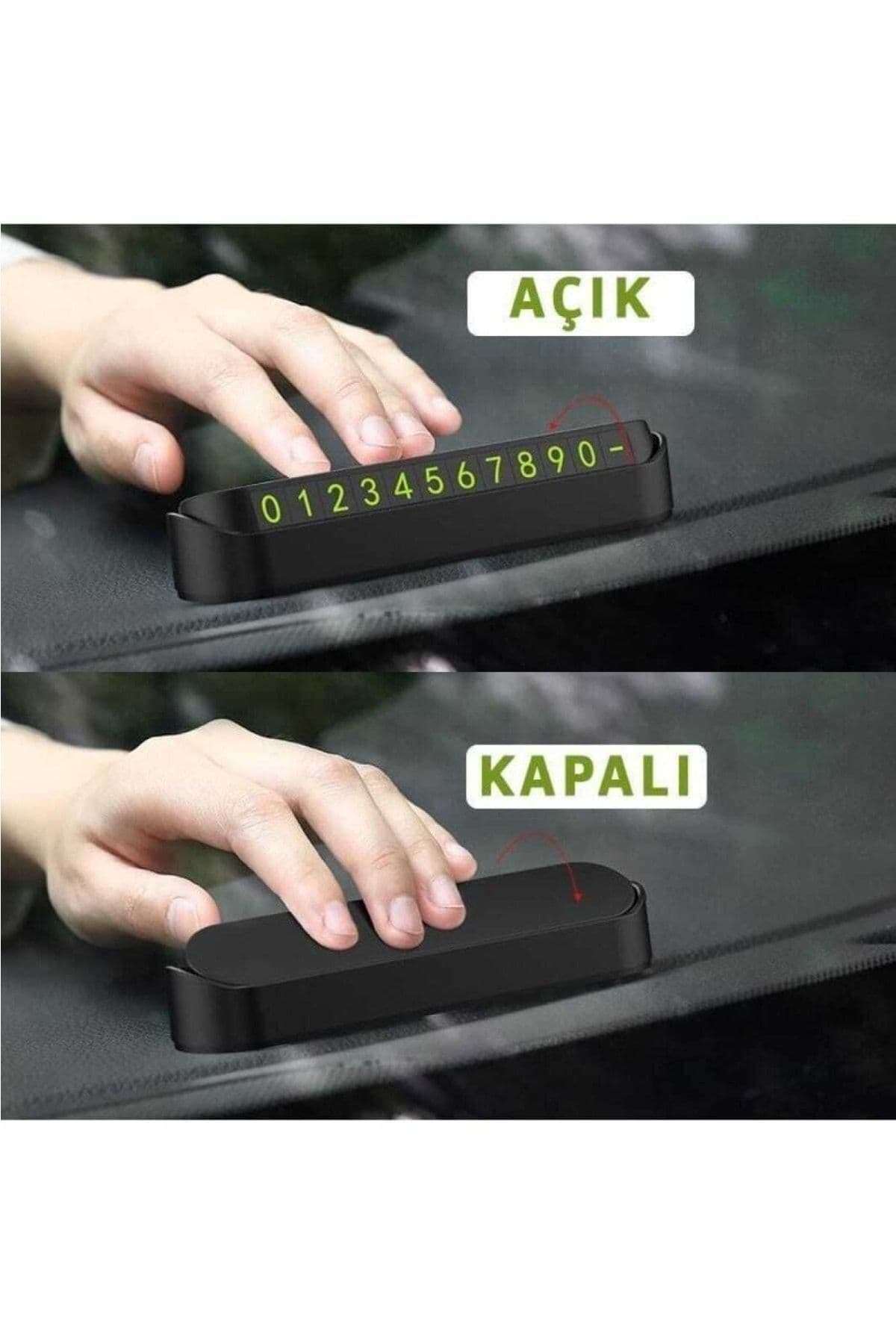 Açılır Kapanır Mıknatıslı Park Numaratörü – Fosforlu