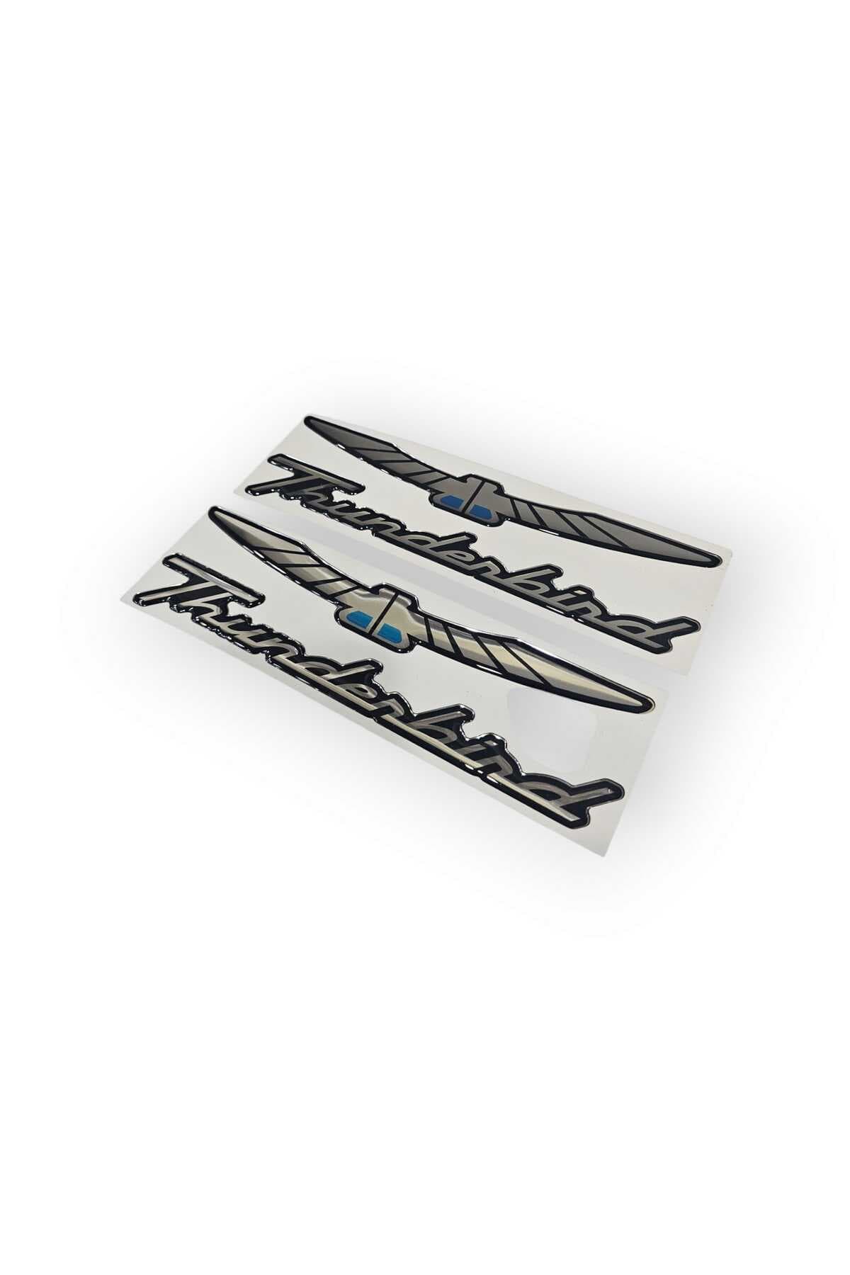 Otoçet Kuş ve Yazı Damla Sticker Takımı 4 Parça Gri (Model 1)